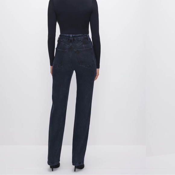 GOOD AMERICAN Good Icon Jeans in Black251. NEW NEVER WORN. - Picture 3 of 3